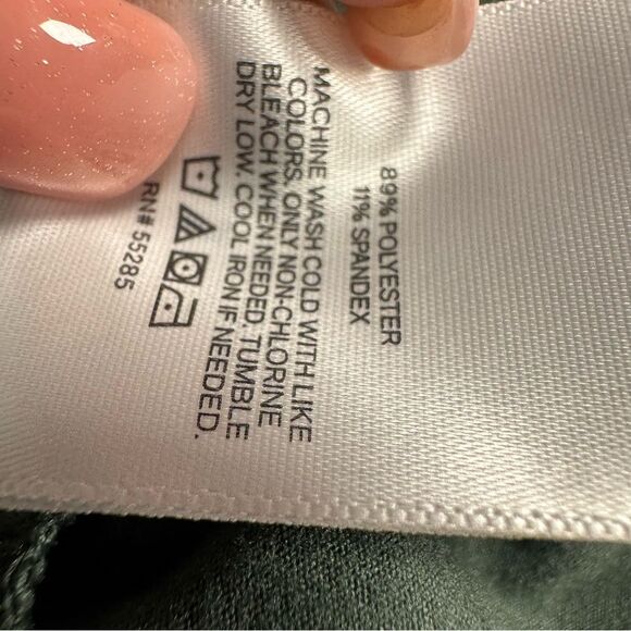 Express Body Contour Mock Neck Open Chest Long Sleeve Thong Bodysuit Size Small - Picture 6 of 8